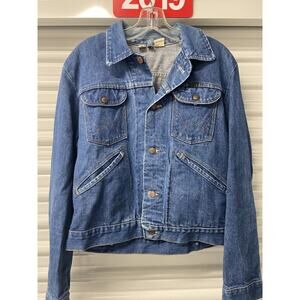 Vintage Wrangler Denim Jacket 60s/70s Trucker Western Men's Size 40 USA